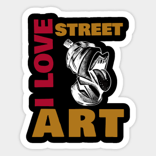 I love street art Sticker